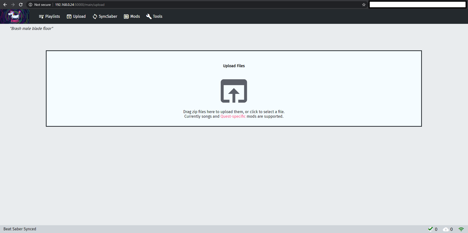 BMBF webinterface