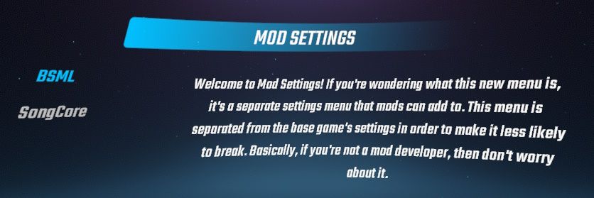 Mod Settings Screenshot