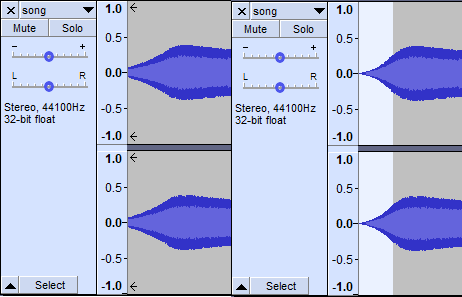 Trimming the song intro
